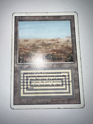MTG Scrubland デュアルランド まあまあ綺麗 3ED Scrubland | 3rd