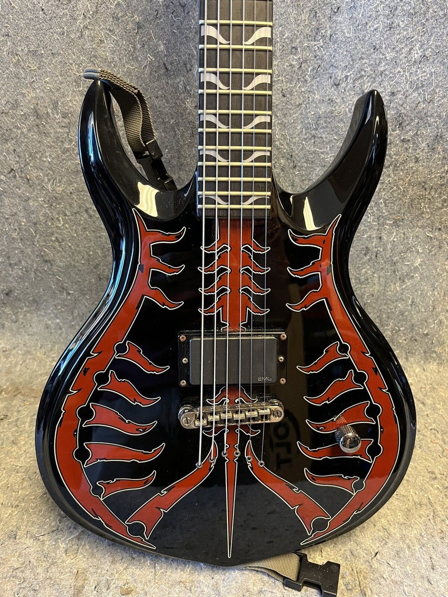 Schecter 6 String Diamond Series Devil Spine Red Electric Guitar