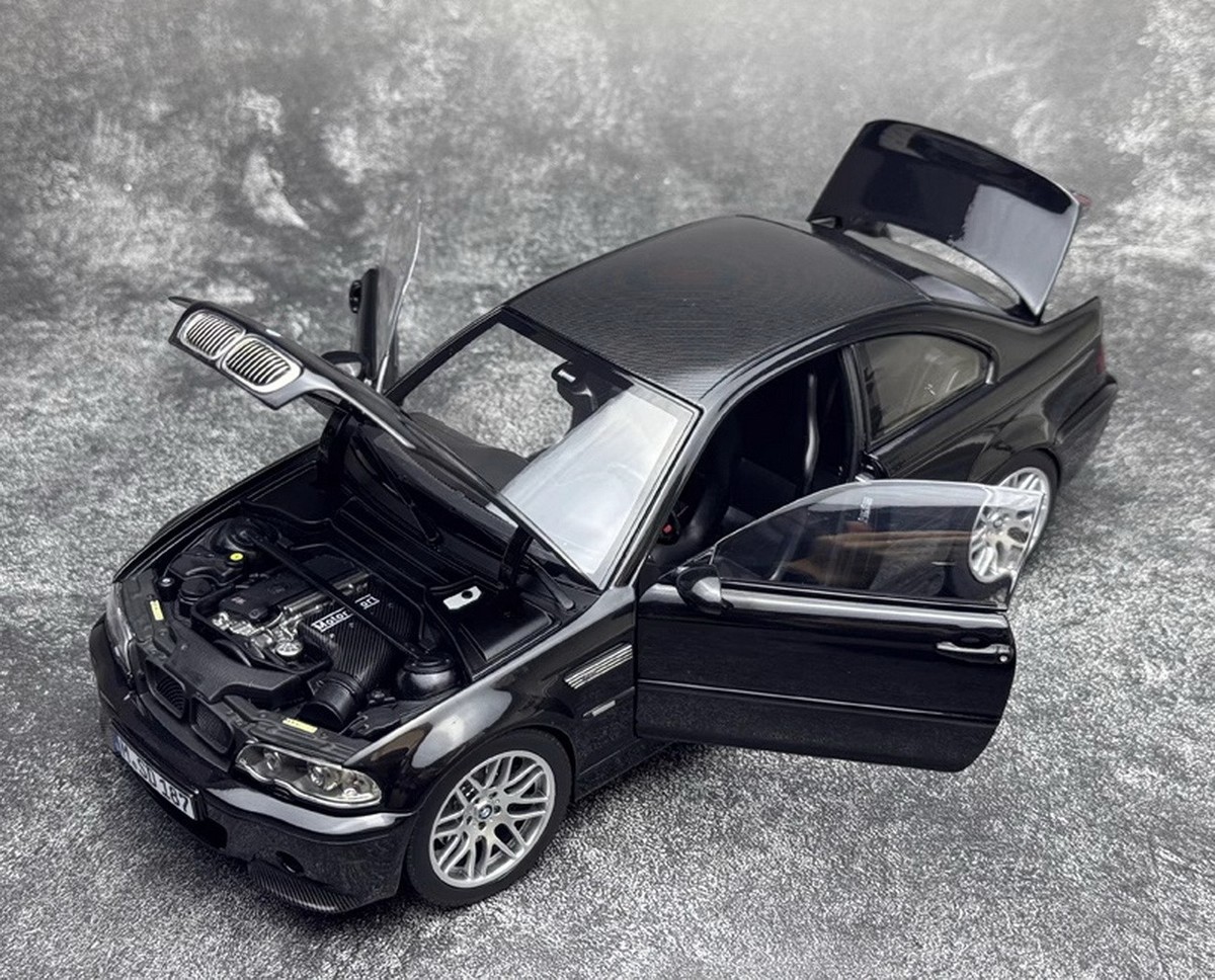 NOREV 1/18 Scale BMW M3 CLS E46 Black Diecast Car Model Toy