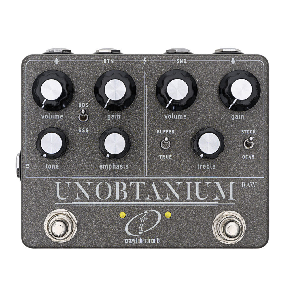 New Crazy Tube Circuits Unobtanium “RAW” Edition Overdrive