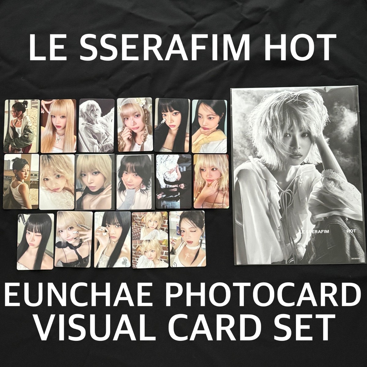 LE SSERAFIM 5TH ALBUM HOT EUNCHAE Official Photocard Set POB Lucky