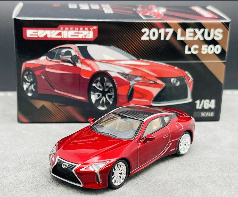 ENCHERY 1:64 2017 Lexus LC500 Diecast Bottom Model Car Rubber