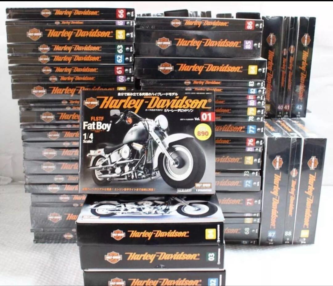 DEAGOSTINI 1/4 Fat Boy Harley-Davidson Vol.1-89 Full Kit complete