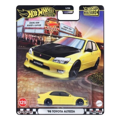 Hot Wheels Premium 98 Toyota Altezza Yellow #129 (In-Stock) New