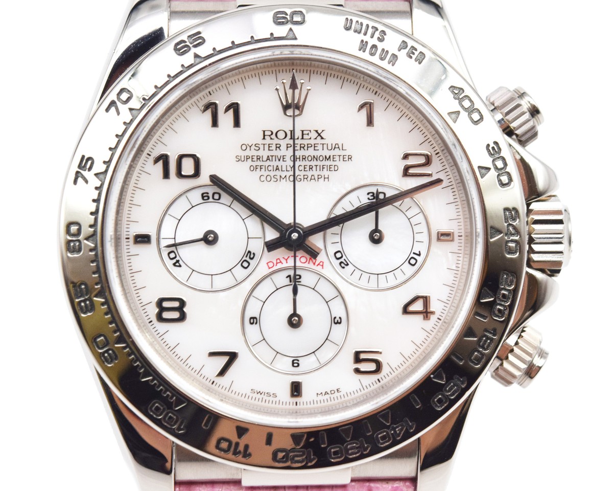 Rolex Cosmograph Zenith Daytona 16519 P Serial 40mm Pink mother-of