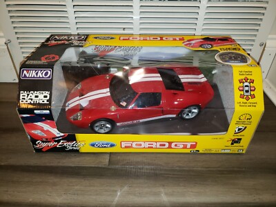Vintage Nikko Radio Control Ford GT Red Race Car 1/16 Scale BRAND