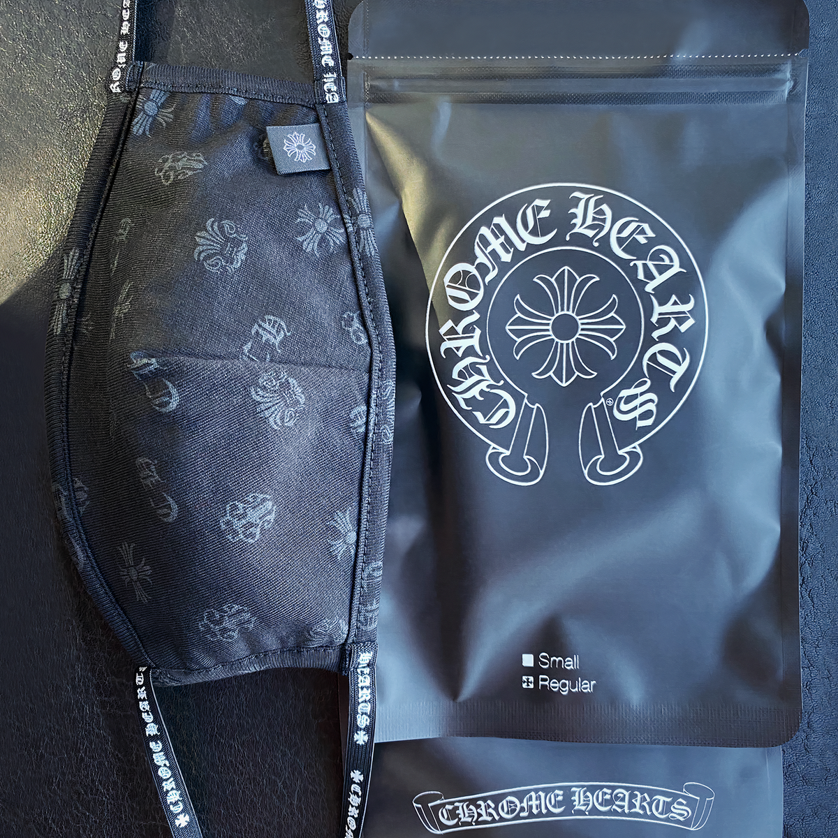 Brand New Chrome Hearts Cotton Face Mask in Sealed Packaging