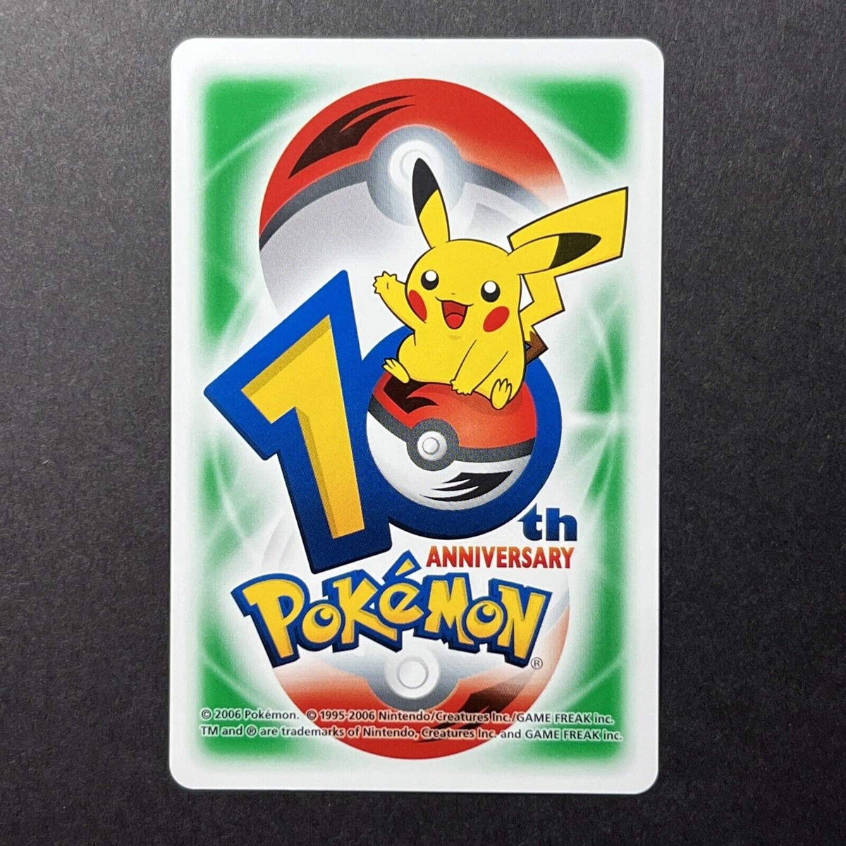 Pokemon Center 10th Anniversary Green Deck Playing Card 2006 UK