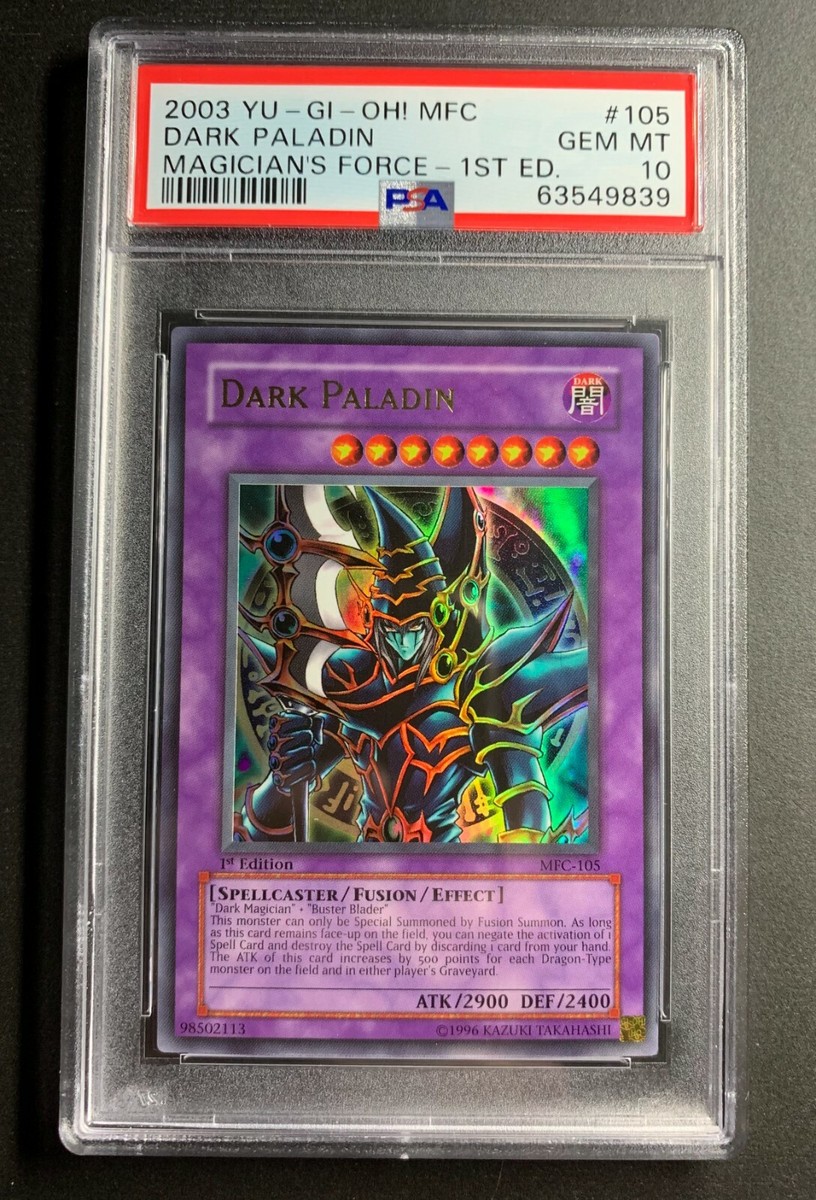 YuGiOh! Dark Paladin 1st Edition Magician's Force - MFC-105 GEM