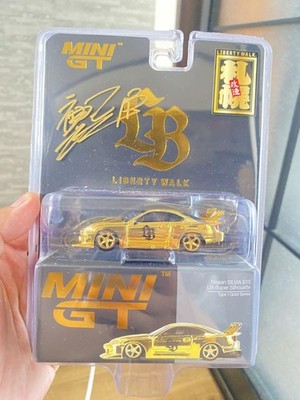 MINI GT Liberty Walk S15 Gold 5 & 6 Spoke Wheels + LBWK Event T