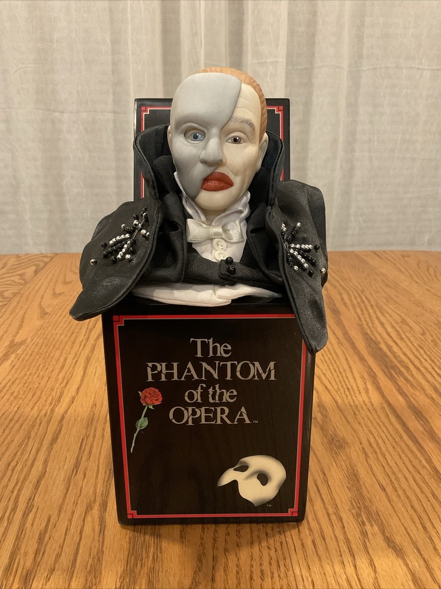 Enesco Phantom of the Opera Music Box Open Fixed Jack-in-the-Box