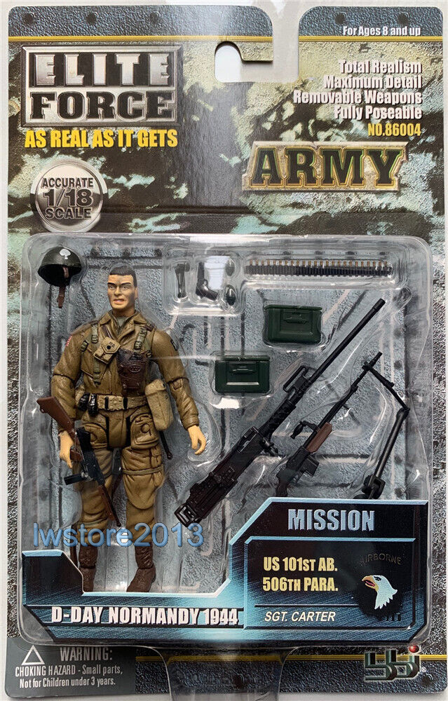 BBI Elite Force 1:18 WW2 US Army 1944 101st AB. 506TH PARA 3.75