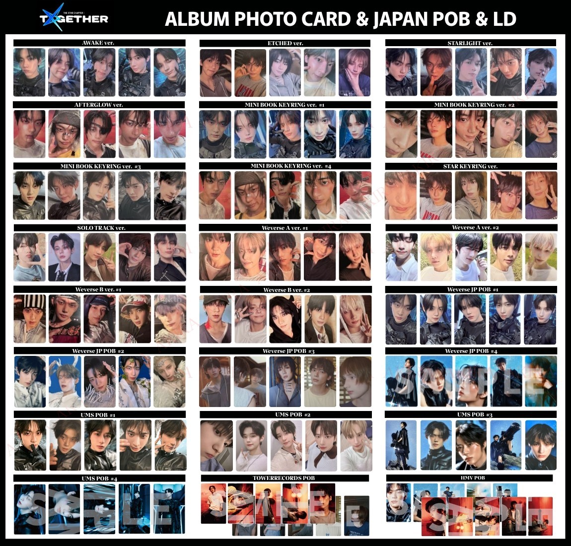 PSL TXT 4th ALBUM The Star Chapter: TOGETHER ALBUM PHOTO CARD