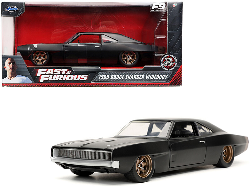 Jada 1:24 Fast & Furious Dom's 1968 Dodge Charger Widebody Black