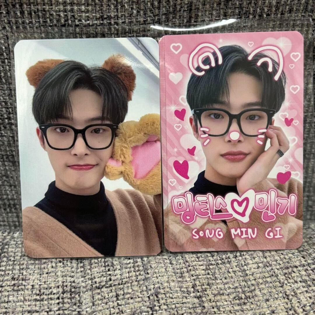 ATEEZ MINGI THE WORLD EP.FIN WILL makestar Lucky Draw Photo card 2