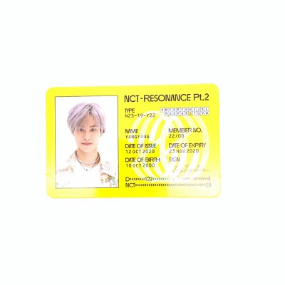 NCT 2020] NCT 2020:Resonance Pt.2 / Departure Ver. ID Card | eBay