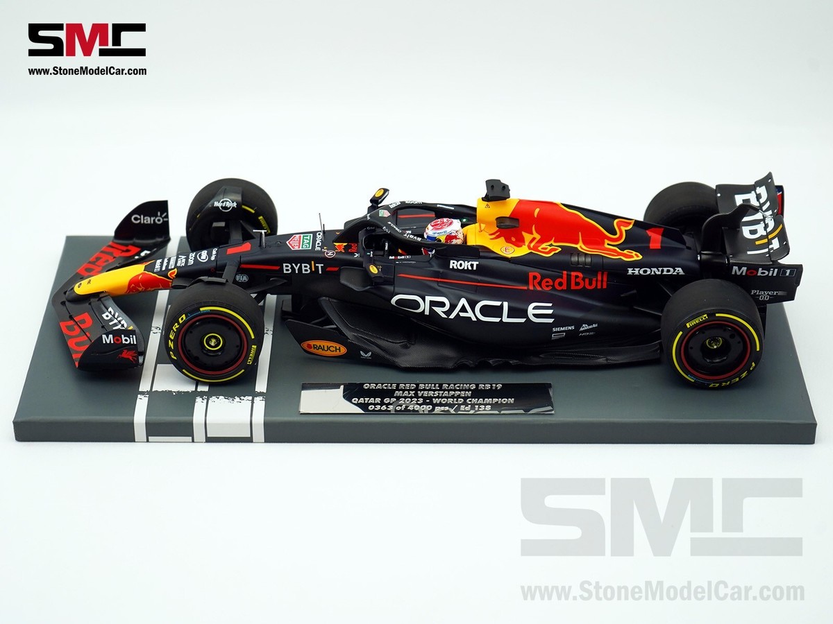 Red Bull F1 RB19 Max Verstappen Qatar 2023 World Champion 1:18