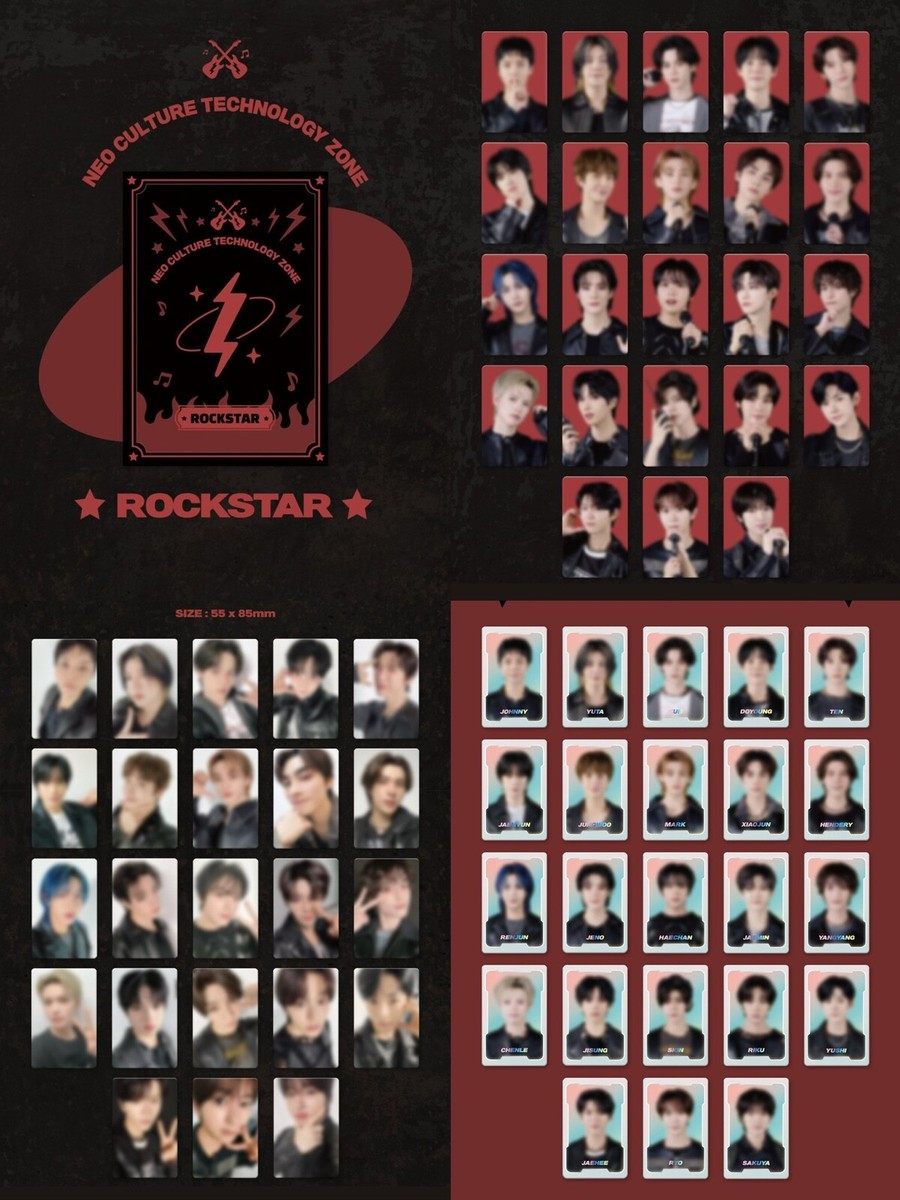 NCT ZONE EVENT ROCKSTAR VERSION COUPON, SELFIE OFFICIAL PHOTOCARD