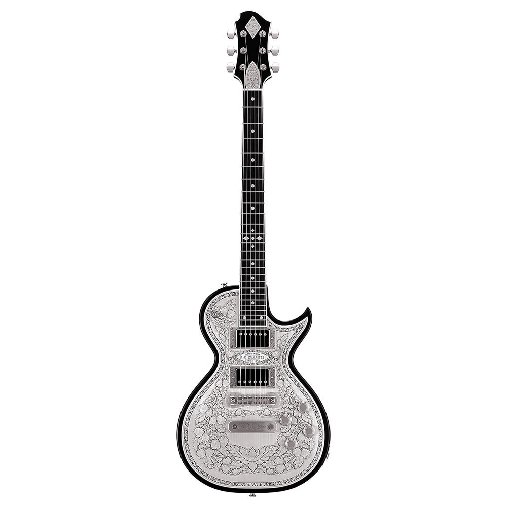 ZEMAITIS Metal Front MFG-AC-24 BK Black Electric Guitar w/Hard