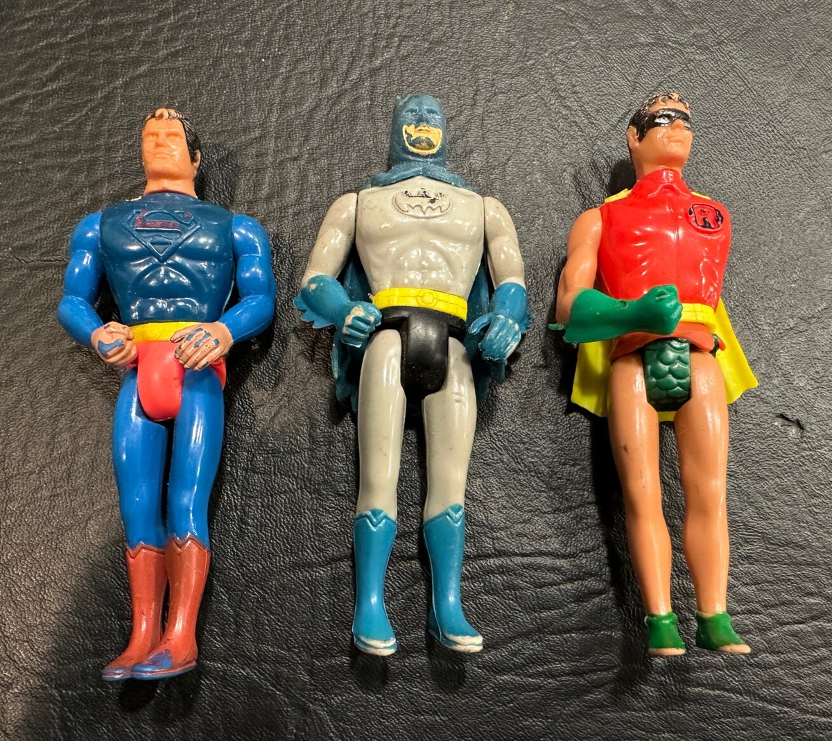 Mego Pocket Super Hero Superman Batman & Robin Cape Vintage 1979