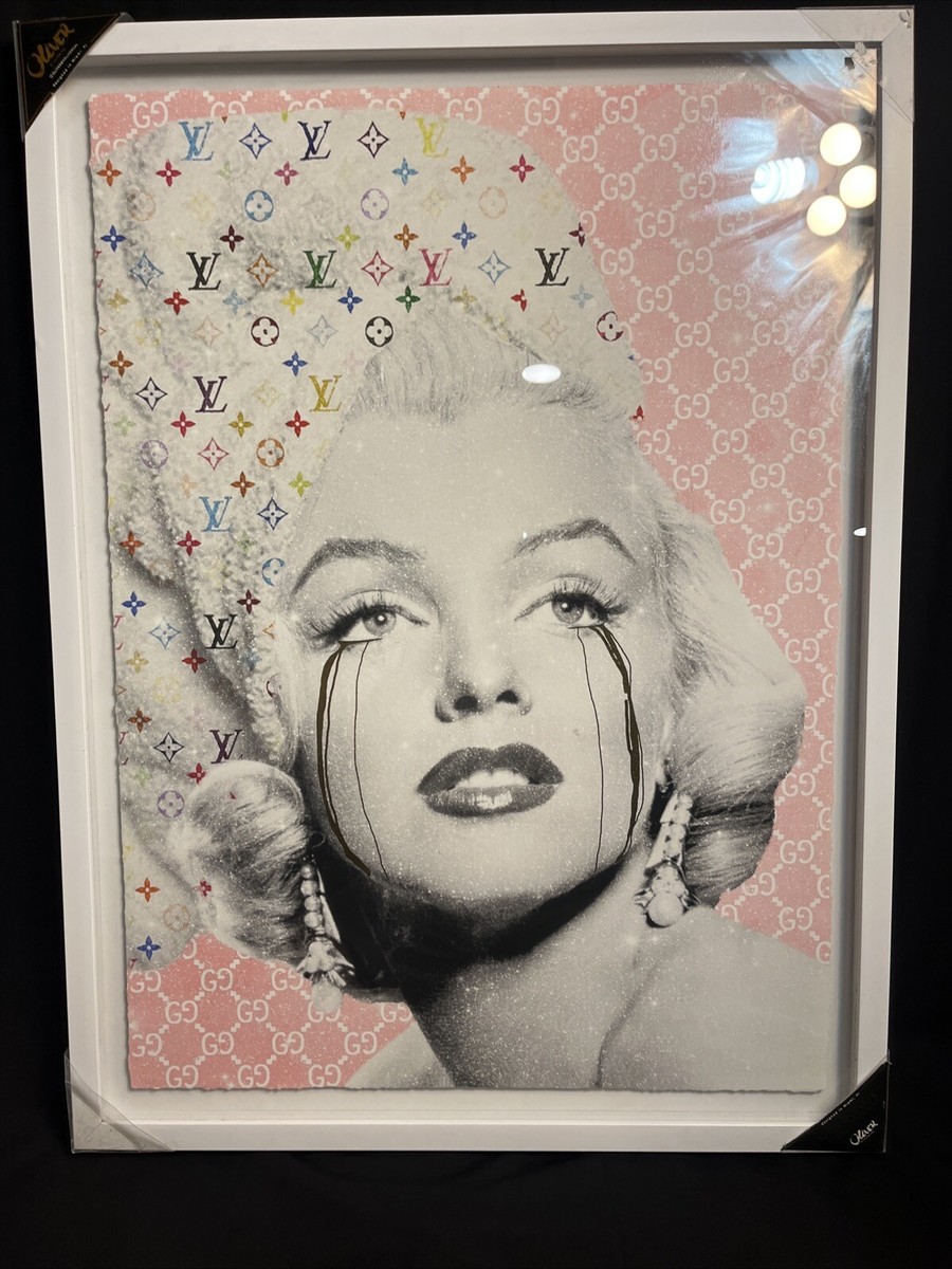 OLIVER GAL Louis Vuitton x Gucci MARILYN MONROE Foil Wall Decor