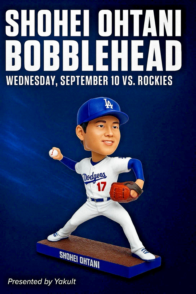 Shohei Ohtani 2025 Los Angeles Dodgers Pitching Bobblehead SGA | eBay