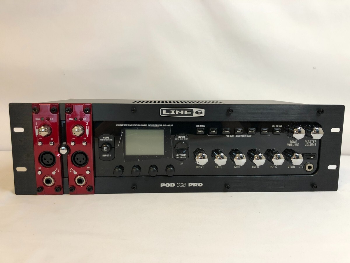 Line 6 POD X3 PRO Guitar Rackmount Multi Effects Processor Used