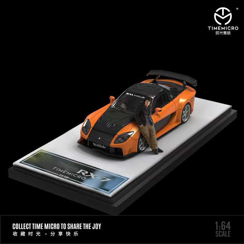 TIME MICRO 1:64 RX-7 Veilside Fast & Furious Orange Diecast Model