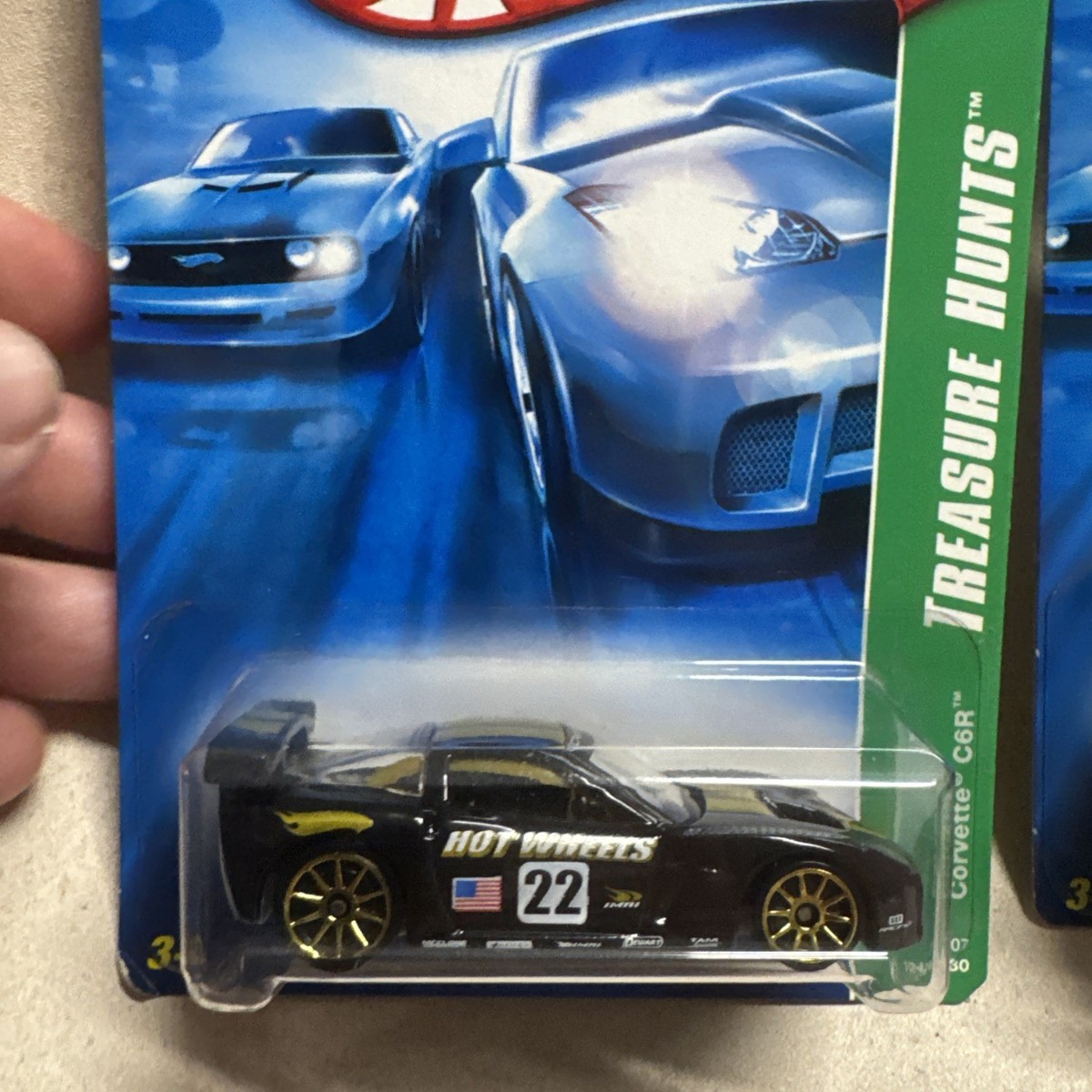Hot Wheels Super Treasure Hunt and Regular Treasure Hunt Corvette