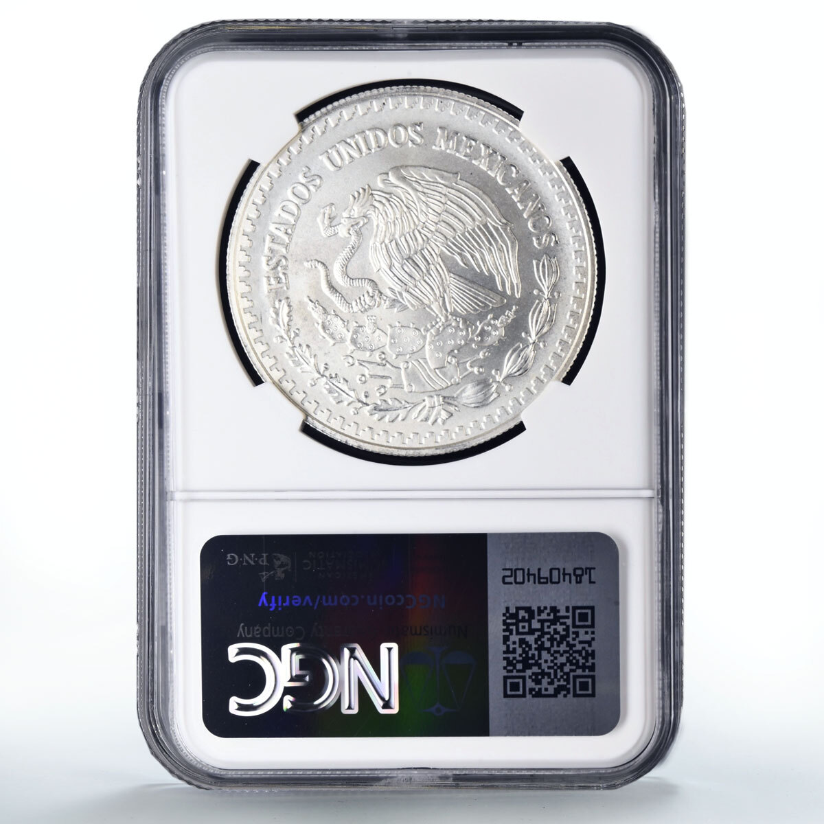 Mexico 1 onza Libertad Angel of Independence MS70 NGC silver coin