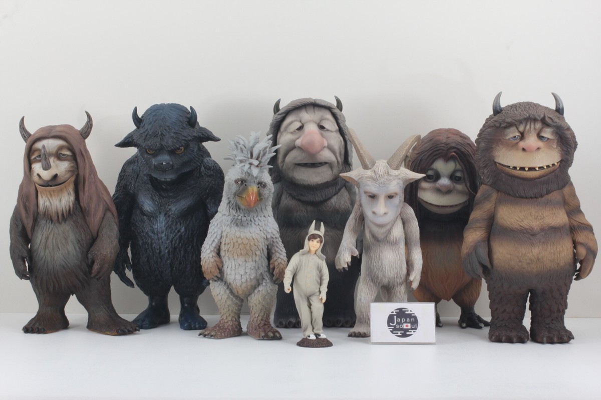 MEDICOM TOY VCD Where the Wild Things Are 8 Piece Set From JAPAN