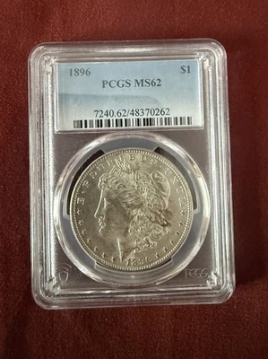 MS 62 Graded 1896 Year Morgan US Dollars (1878-1921) for sale | eBay