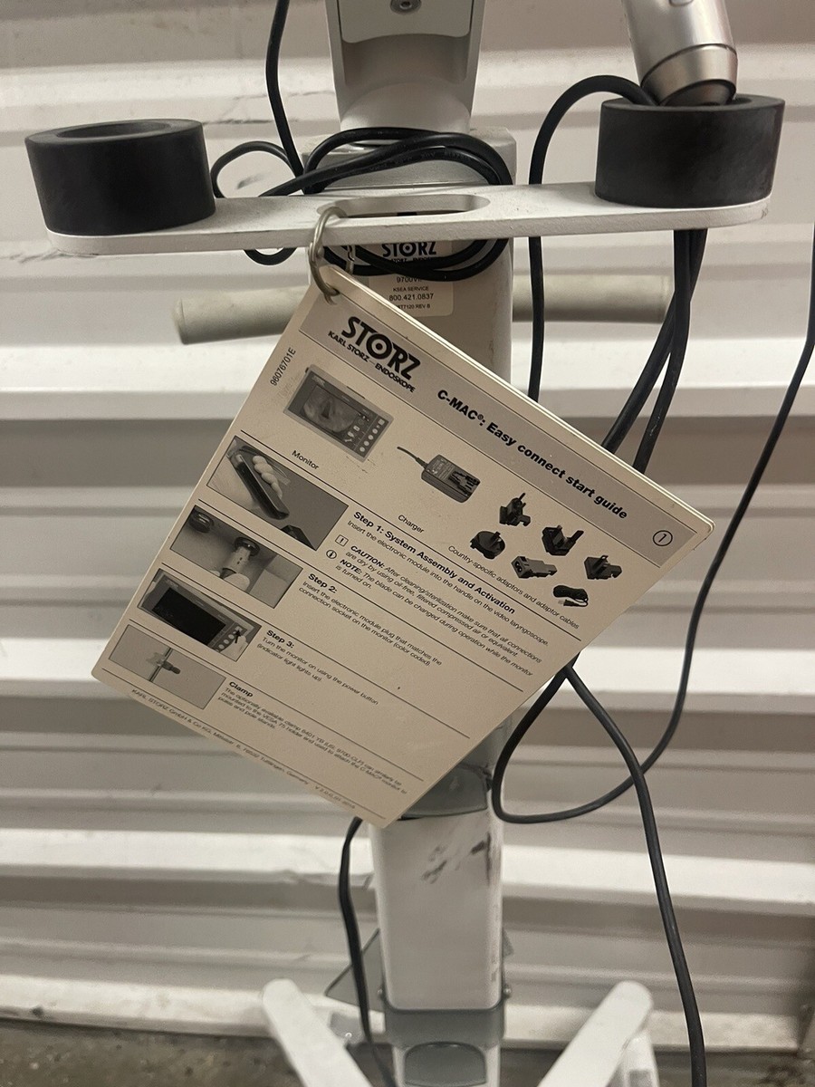 Karl Storz 8403 ZX C-MAC Endoscope, 8402 XS Imager, 8401 YZ Cap