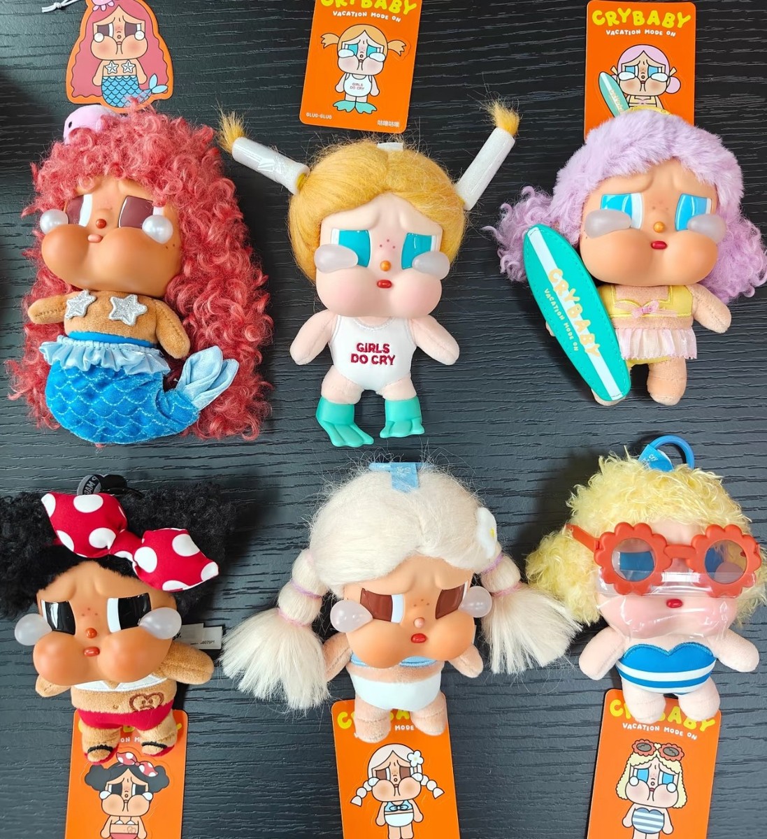 Authentic Crybaby Vacation Mode On Series Vinyl Plush Pendant