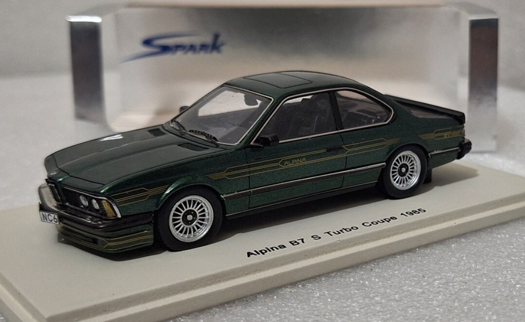 BMW Alpina B7 S Coupe 1985 Green 1:43 Spark S0743 EXTREMELY RARE