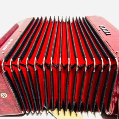 YAMAHA Accordion S-32B Keyboard Musical Instruments Red Good GP | eBay