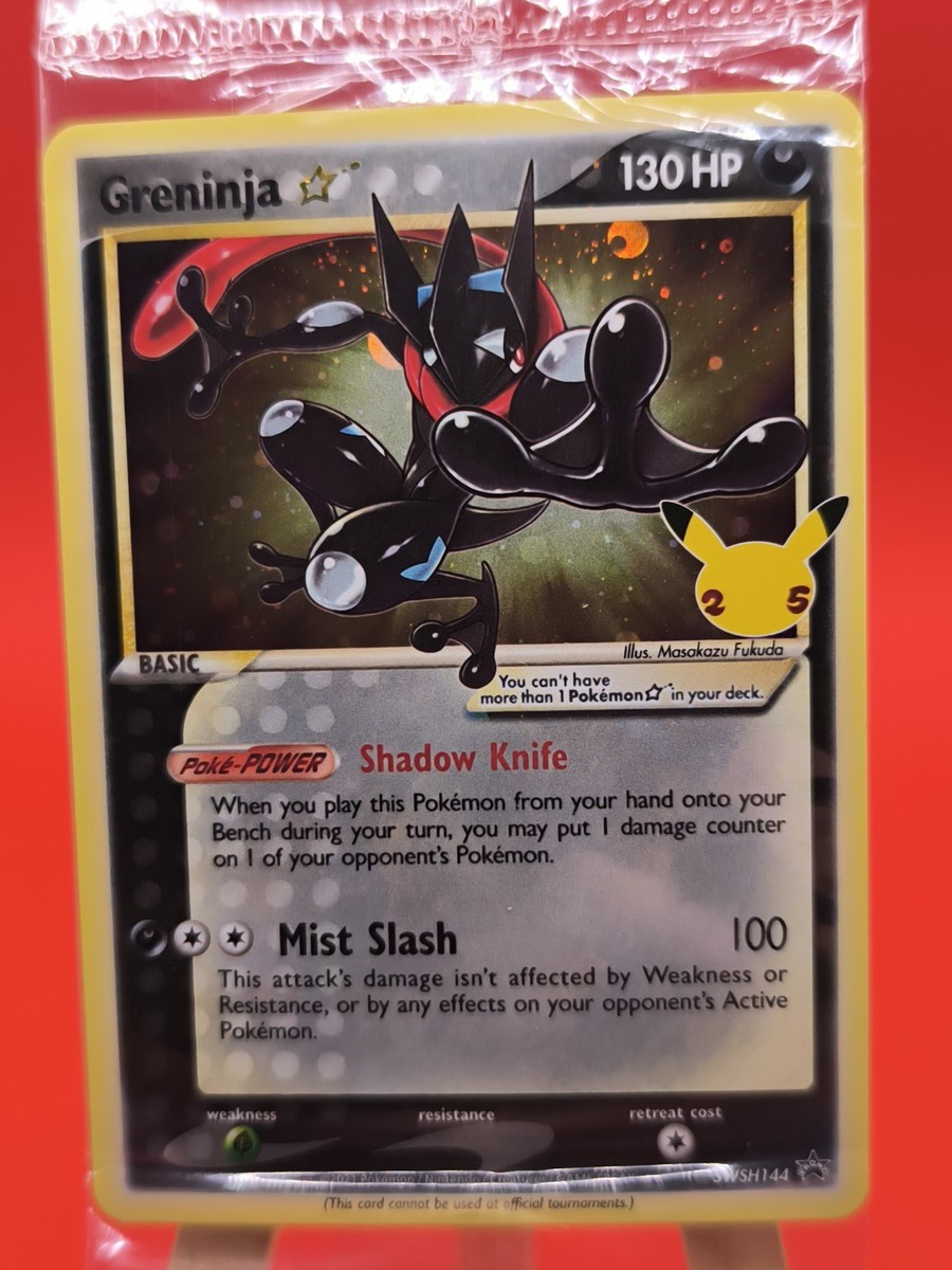Greninja Gold Star SWSH144 Celebrations Ultra Rare Promo Pokemon