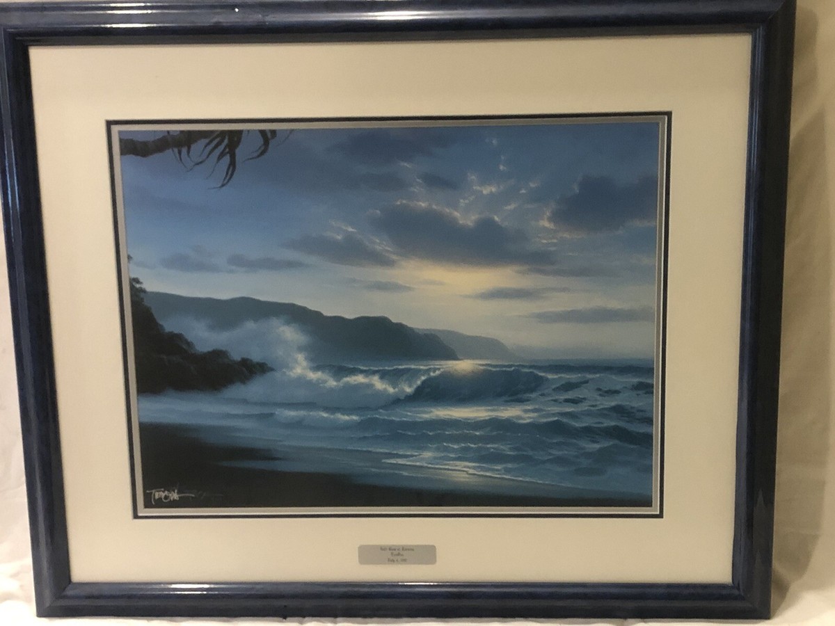 Roy Gonzalez Tabora Vintage Soft Glow Of Evening Beach Waves