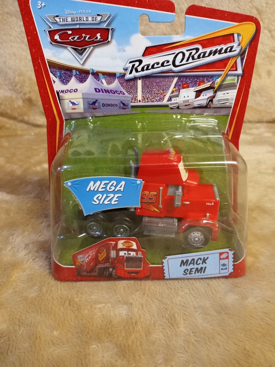 Disney Pixar Cars Mega Size WORLD OF CARS Race-O-Rama Mack Semi #3