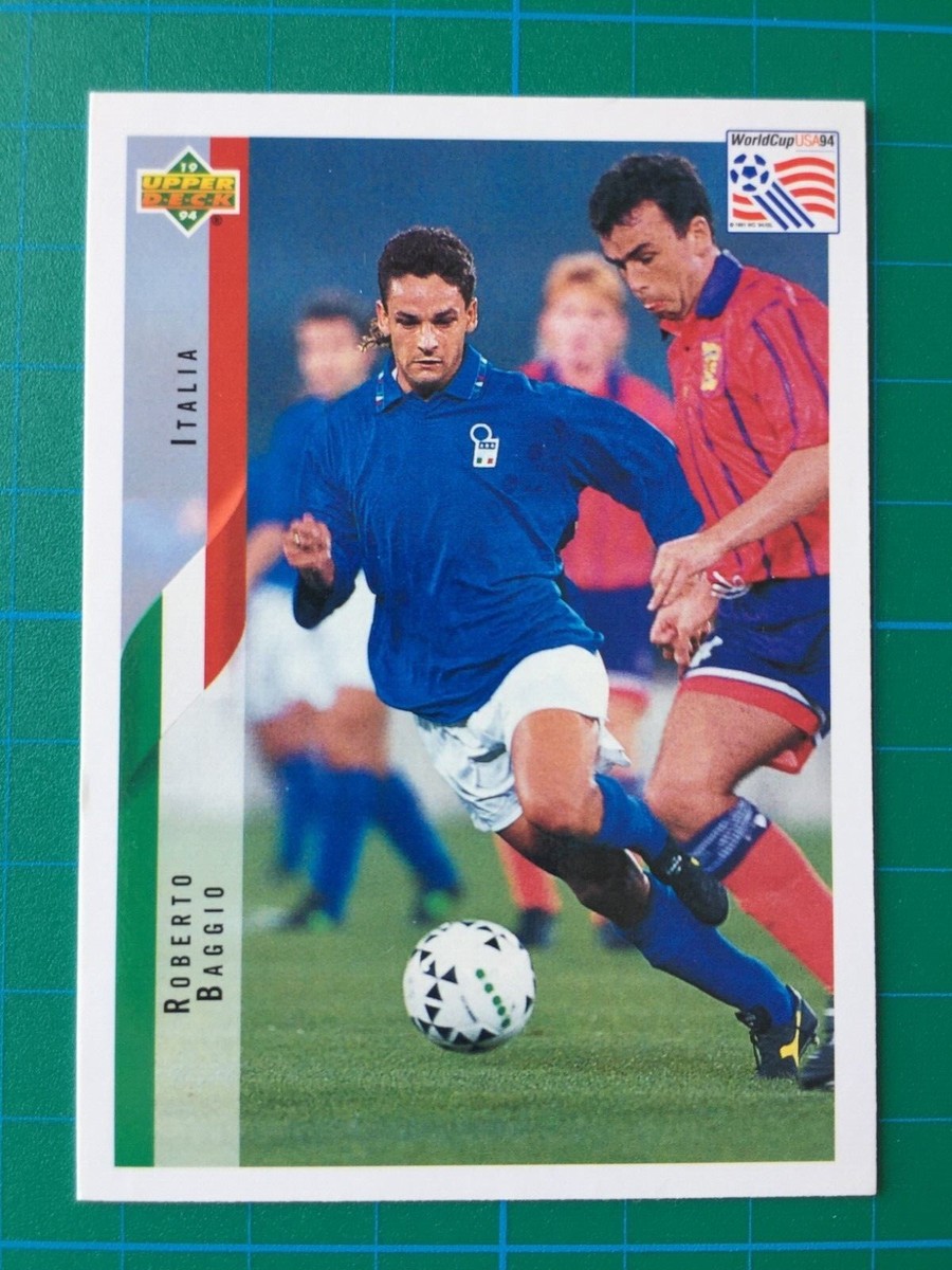 Roberto Baggio Italy Upper Deck World Cup USA 94 Trading Card 124