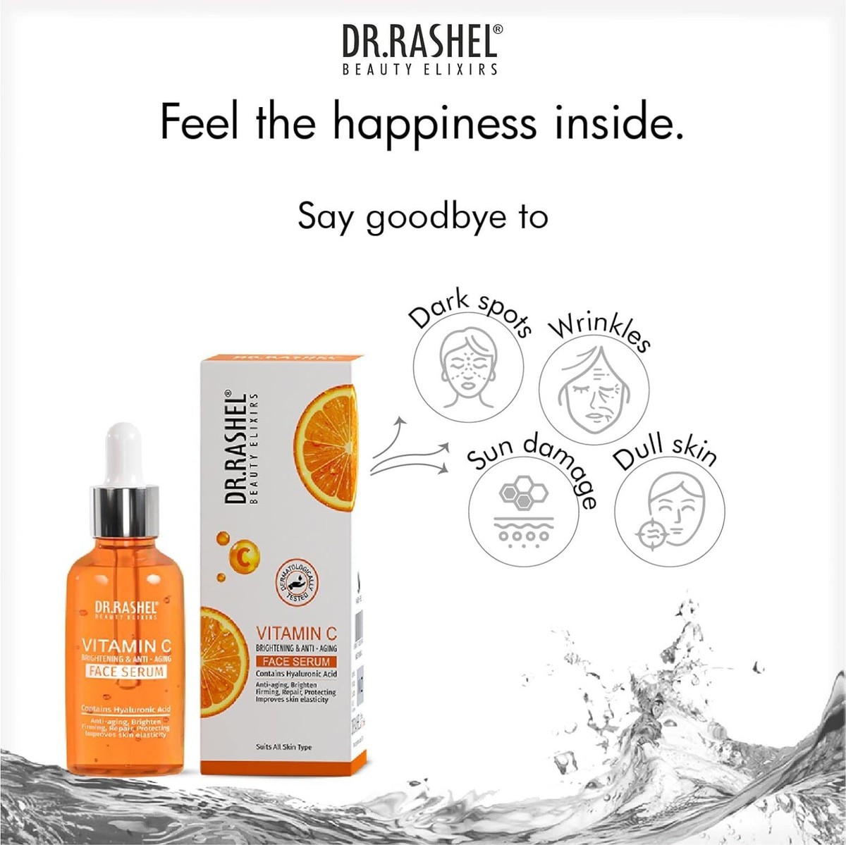 DR.Rashel Vitamin C Serum for Face, Pore Minimizing Face Serum for