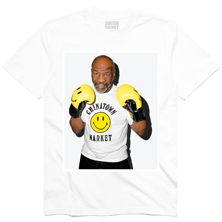 Vintage Chinatown Market Mike Tyson Photo T-shirt White Extra