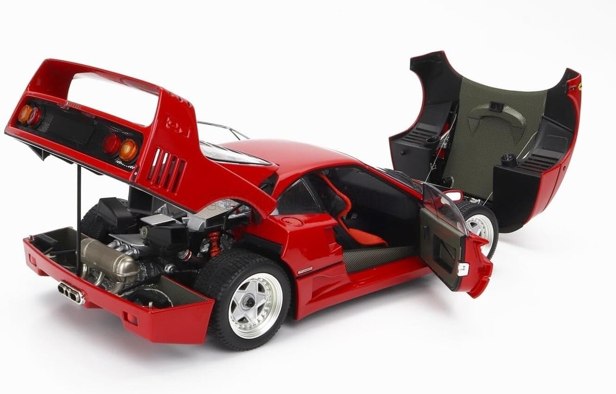 Original 1/18 Ferrari F40 KS08416R Miniature Super Car Toy Hobby