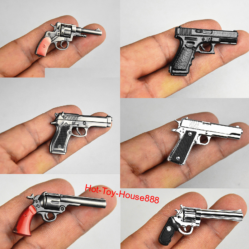 1/6 Metal Colt Glock Revolver Pistol Handgun Shotgun Model Fr 12
