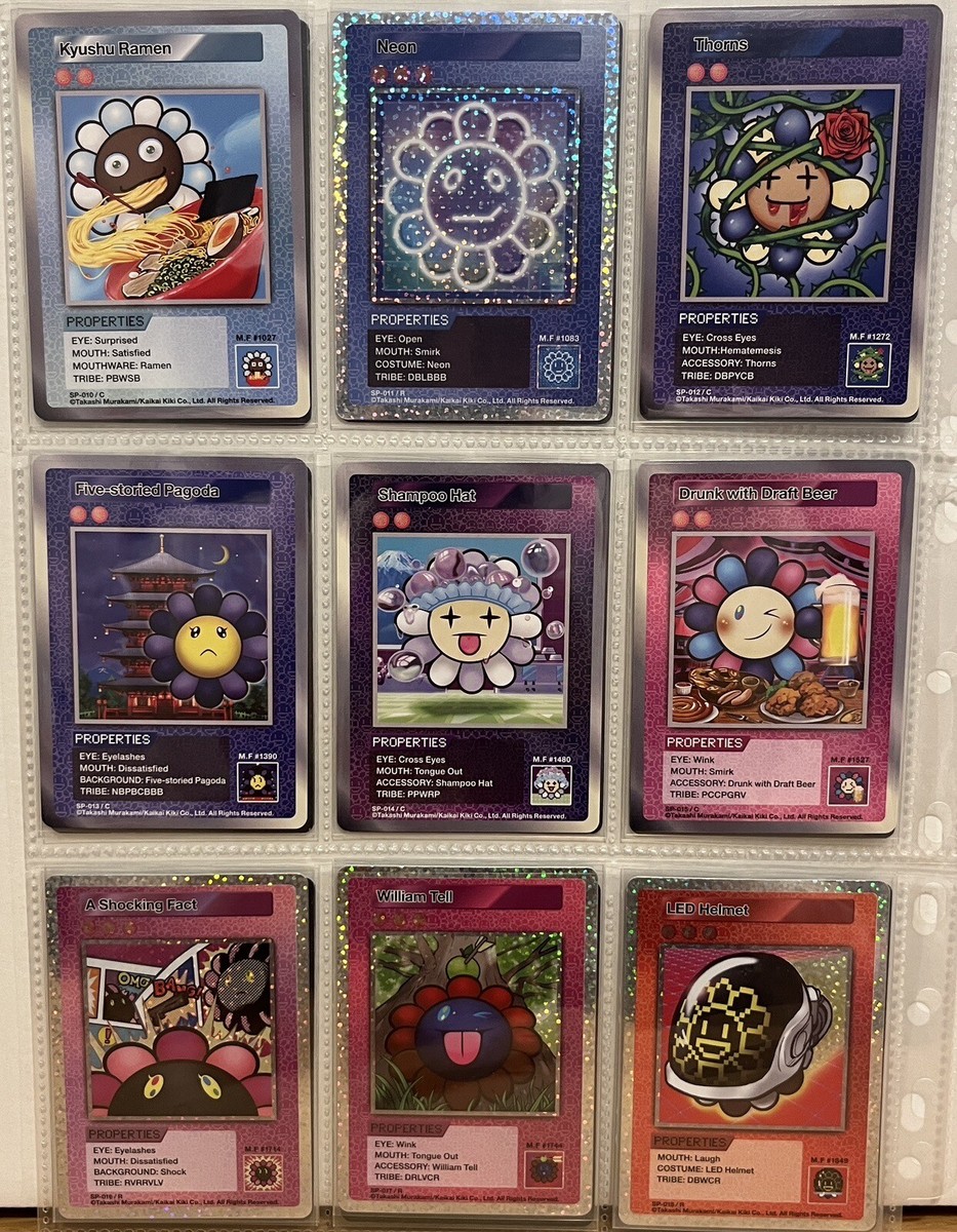 1st Edition 108 Flowers Complete Trading Card English SR R C