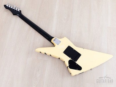 1984 Aria Pro II ZZ Deluxe Explorer White With Black Zebra, Japan