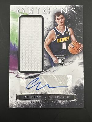2022-23 Panini Origins - Rookie Jersey Autographs Christian Braun