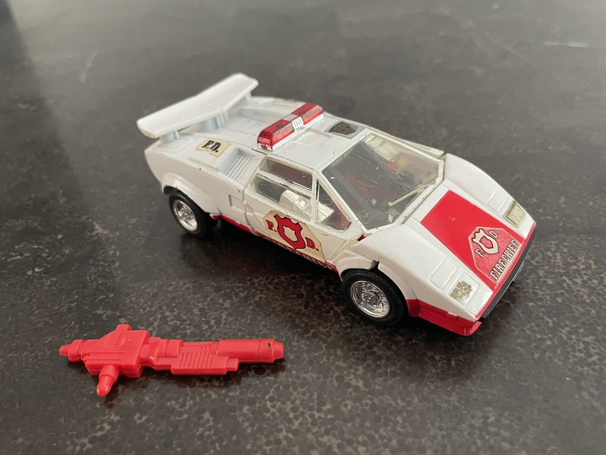 Transformers G1 Autobot RED ALERT Fire Chief Lamborghini Hasbro
