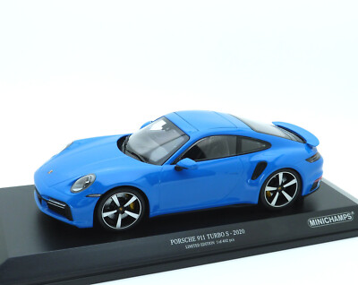 Porsche 911 Turbo S 992 2020 shark blue blau bleu Minichamps
