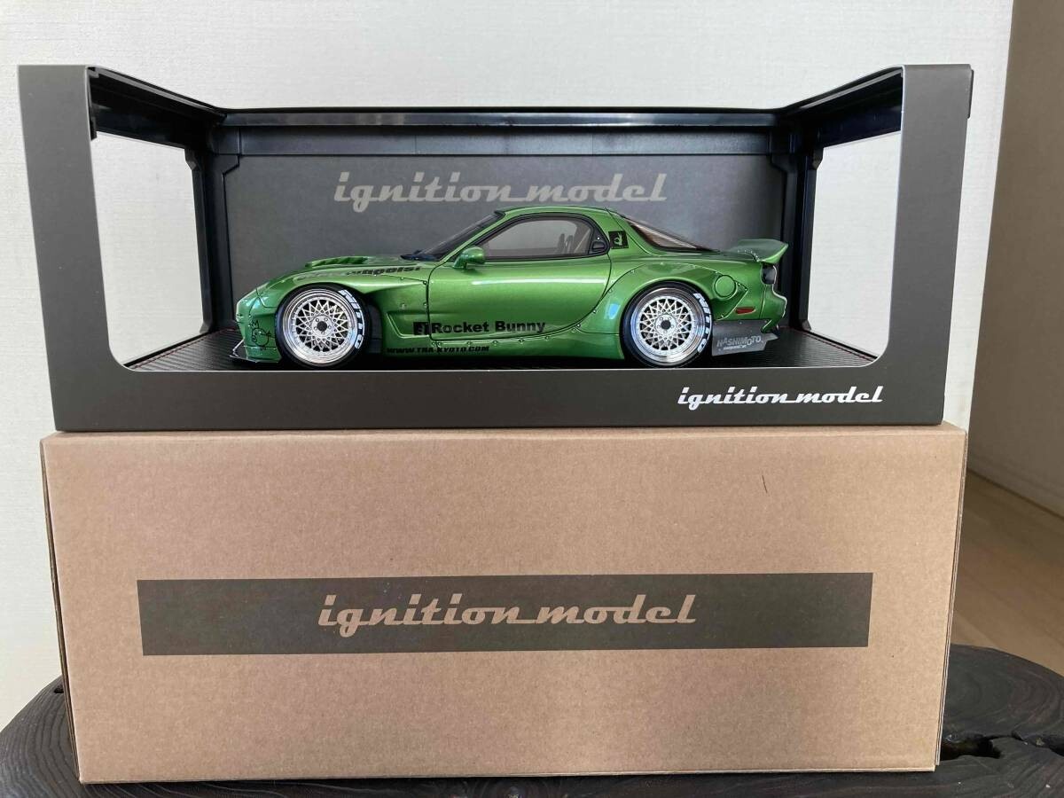 RARE* Ignition Model 1/18 Rocket Bunny Mazda RX-7 FD3S Green